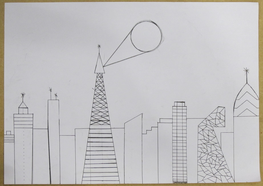 City Scape Drawing